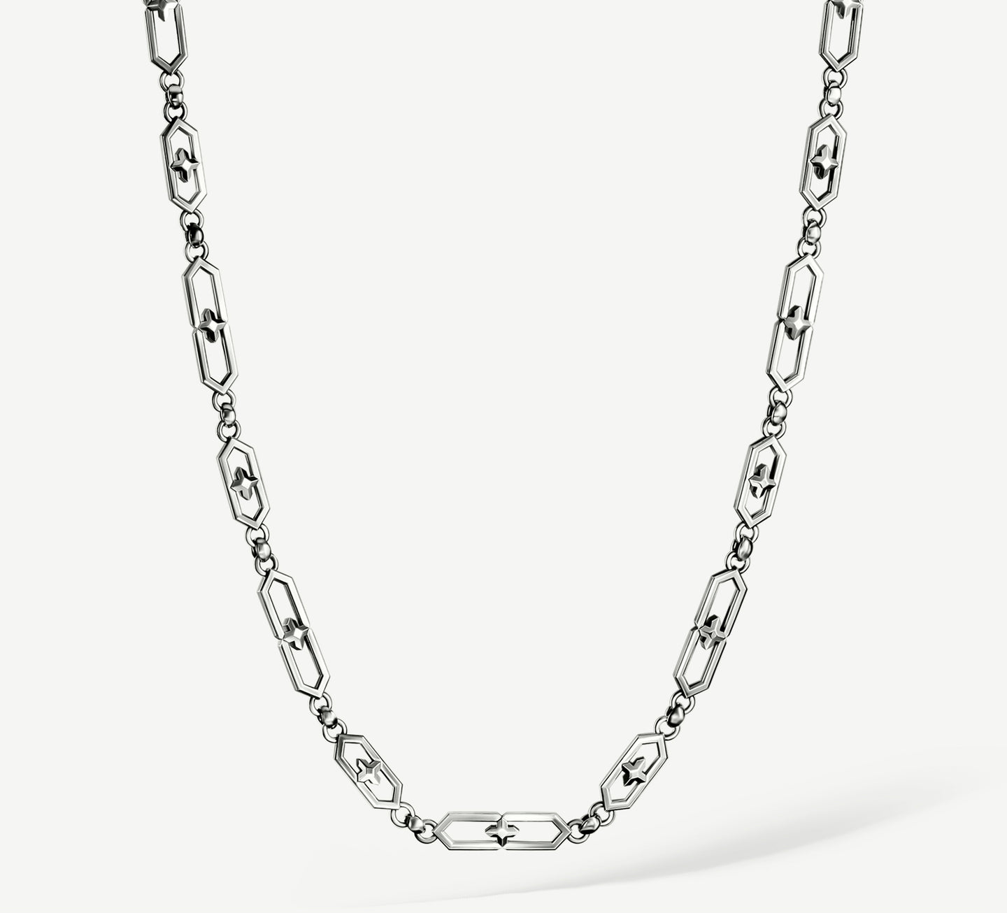 Large Crystal Link Necklace
