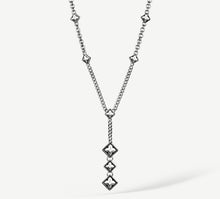 Load image into Gallery viewer, Mixed Chain &amp; Box Crown Necklace
