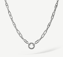 Load image into Gallery viewer, Crystal Link Choker w/Diamond Accents
