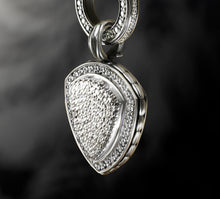 Load image into Gallery viewer, Shield Pendant w/Diamonds
