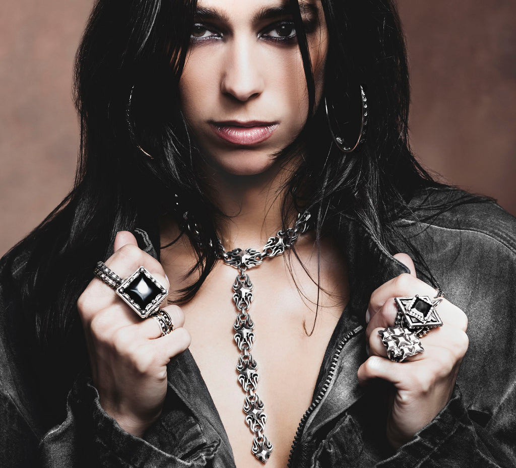 Fire & Ice Link Necklace