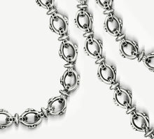 Load image into Gallery viewer, Large Signature Link Choker w/Black Diamond Accents
