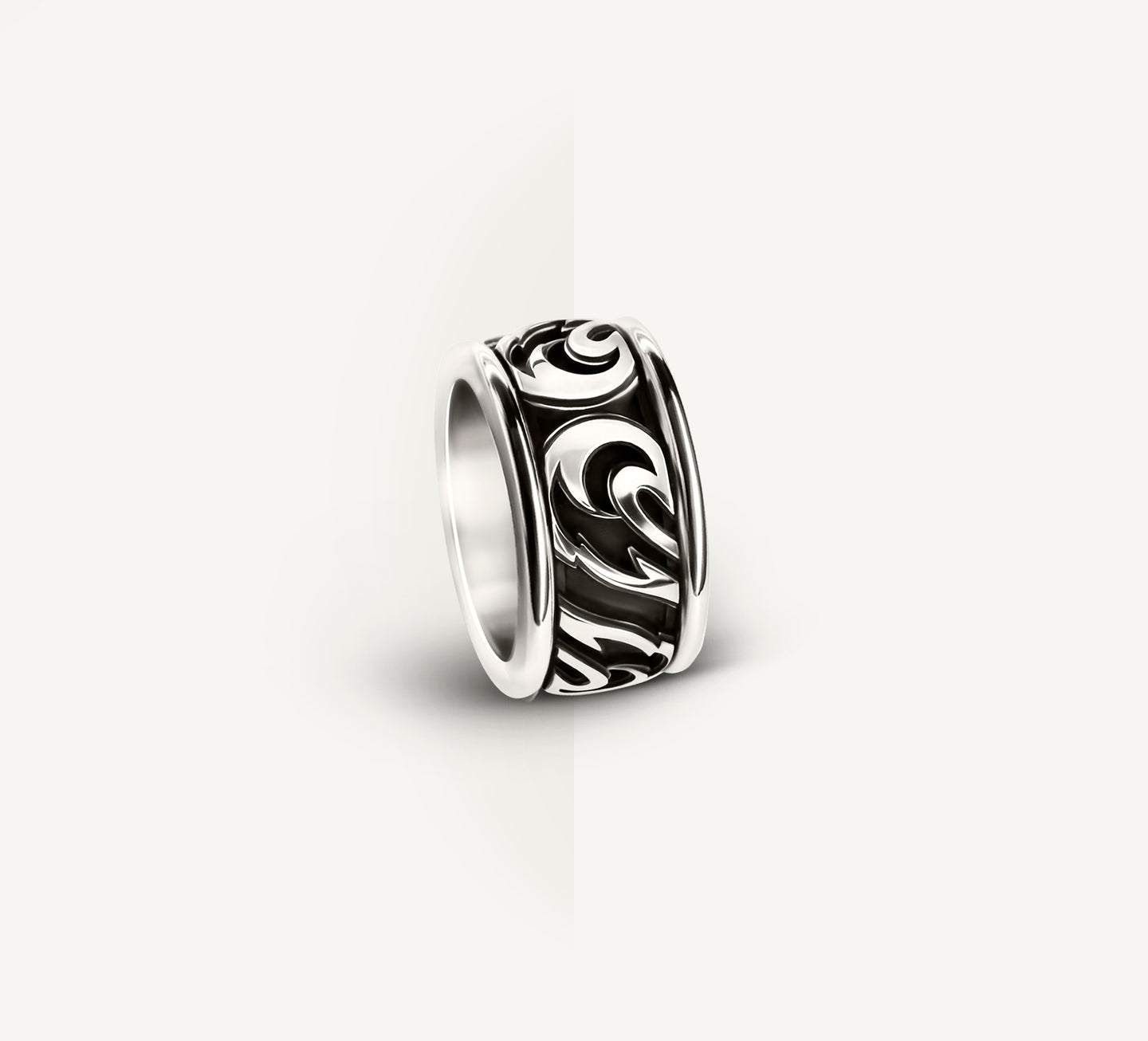 Flame Band Ring