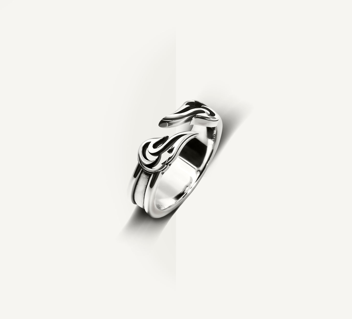 Petite Open Flame Band Ring