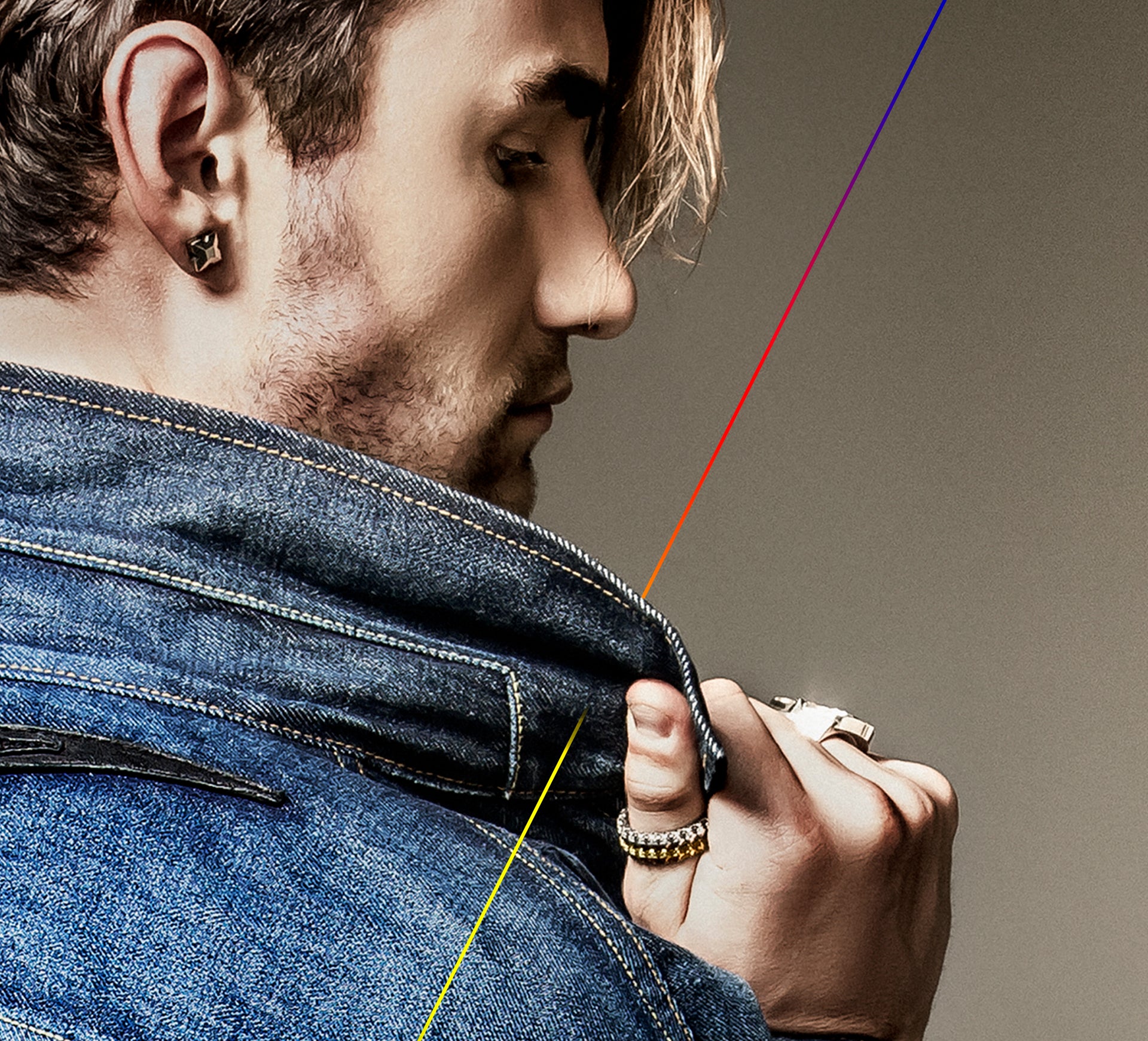 Thin STQ Crown Stacker Band Ring<br>in Sterling Silver