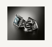 Load image into Gallery viewer, Womens Fire &amp; Ice Ring&lt;br&gt;w/Feature Center Stone
