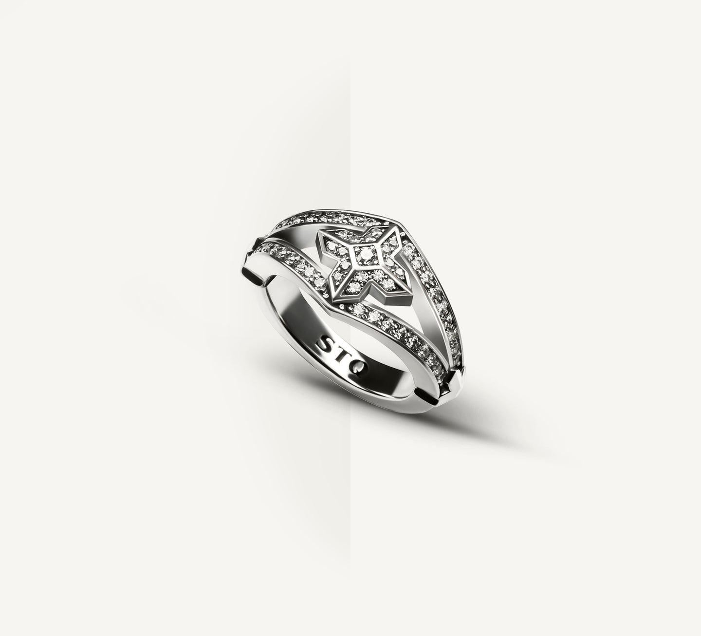 Crown Ring w/White Diamonds